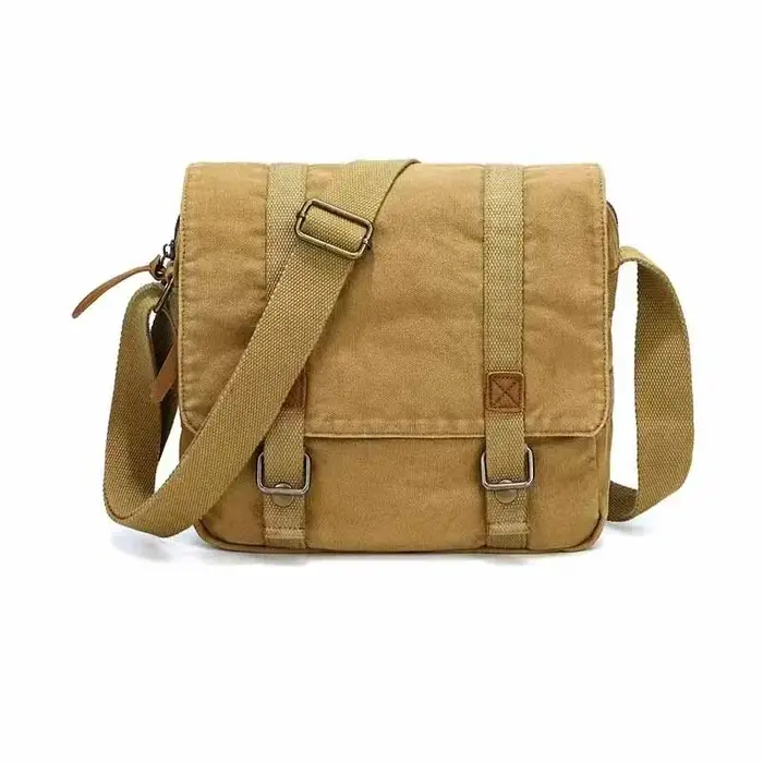 Sac à bandoulière en toile rétro européen et américain