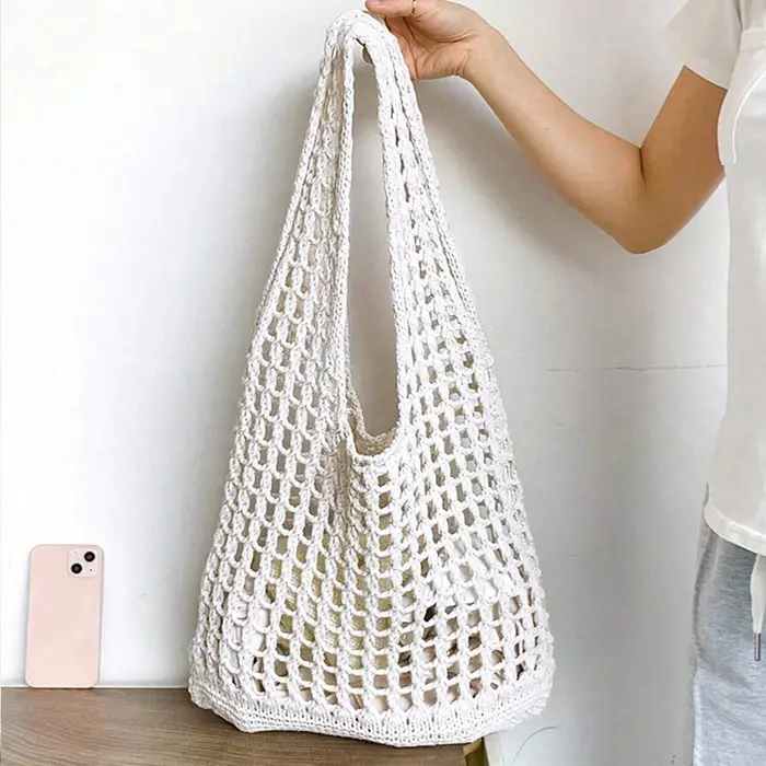 Sac fourre-tout en crochet pour femme