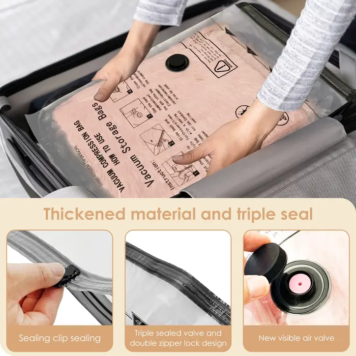Sacs de rangement sous vide avec pompe électrique USB