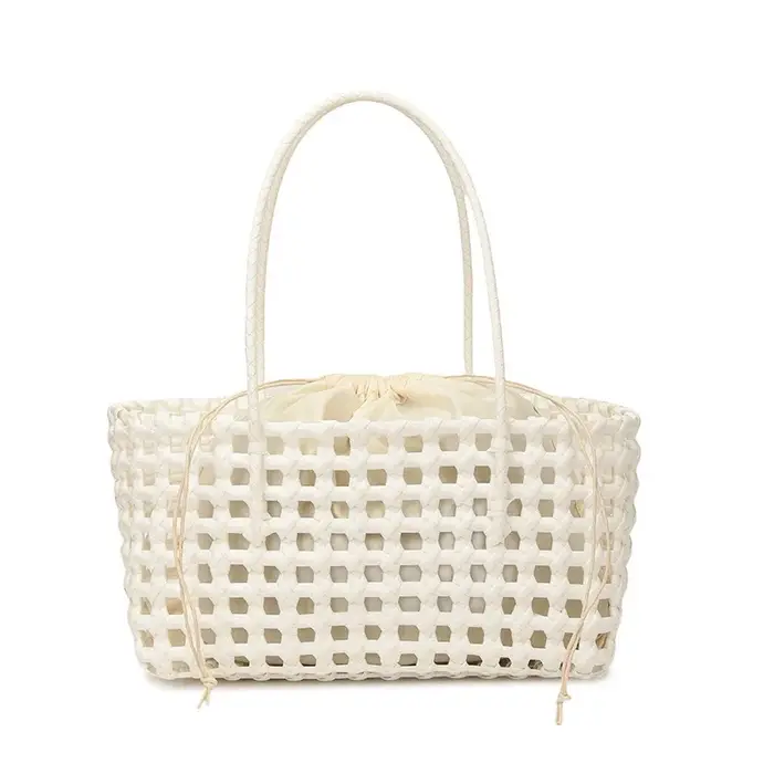Sac fourre-tout tissé à la main coréen, grand sac de plage de style bohème, sac à bandoulière décont