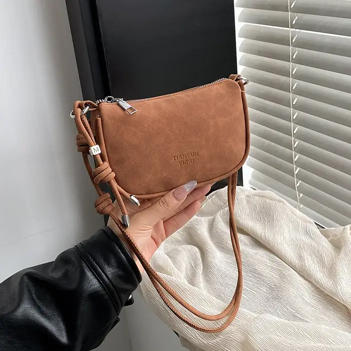Sacs à bandoulière rétro en daim pour femmes