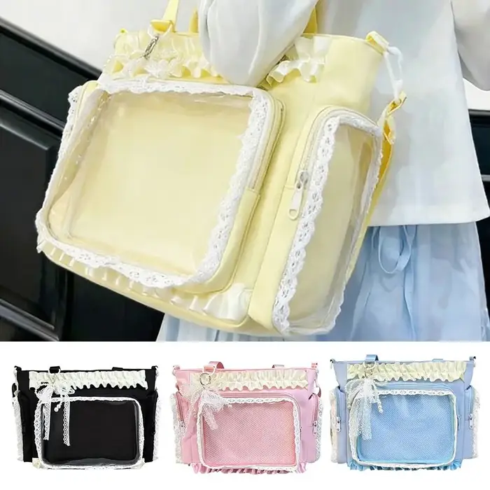 Nouveau sac Ita japonais Y2K transparent grande capacité