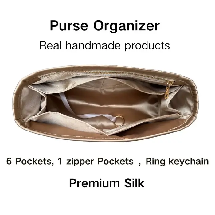 Organisateur de sac à main soyeux lisse