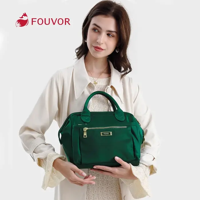 Fouvor nouvelle mode imperméable à l'eau en Nylon grande capacité sac à main 2025 femmes toile décon