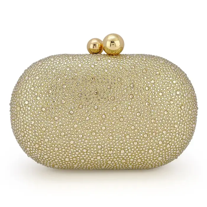 Nouveau Sac de Soirée 2026 en Forme d'Œuf d'Oie Doré Diamanté pour Femme