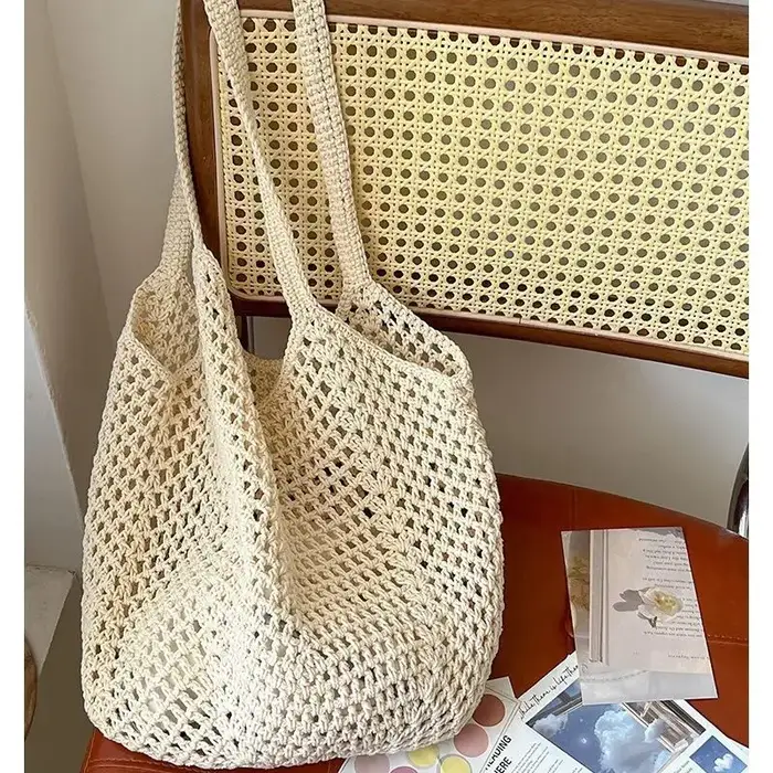 Sacs fourre-tout d'été en dentelle avec nœud pour femmes
