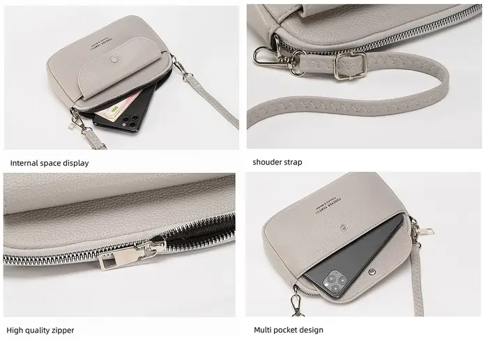 Mini Sac Femme 2026 NOUVEAU Sacs à Bandoulière pour Femmes Petit Sac Carré Noir Vert Blanc Gris Rose Jaune Abricot Bolso Mujer