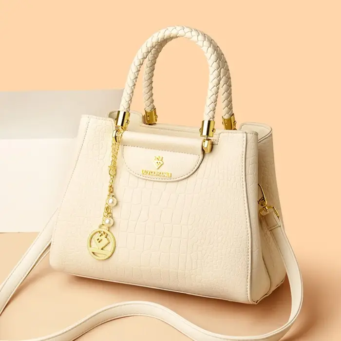 Sac à main élégant à poignée tissée pour femmes