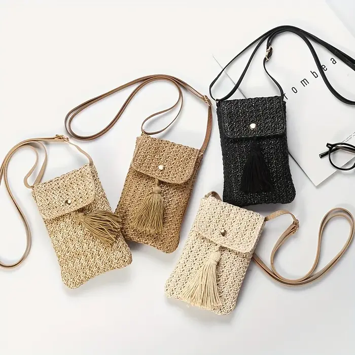 Sac de plage en paille pour femmes