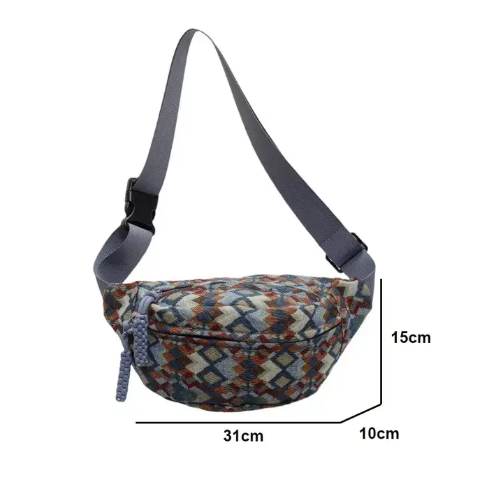 Bohême velours côtelé ceinture sacs pour femmes mode Fanny Pack femme banane taille sac hanche sac à main épaule bandoulière poitrine sac poche