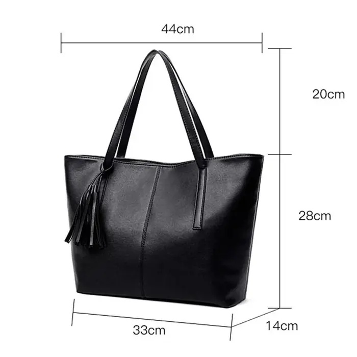 Dames grande capacité sacs à Main femmes rétro gland Design fourre-tout marque de luxe en cuir PU Sac à bandoulière