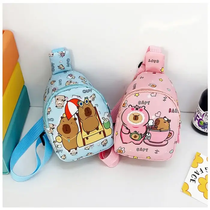 Sac à bandoulière Capybara mignon en Nylon