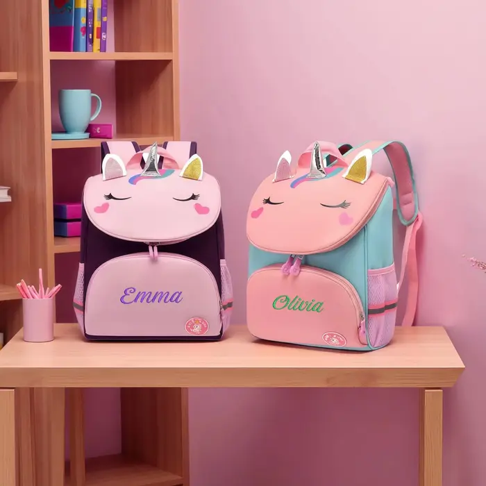 Sac à dos licorne personnalisé pour filles