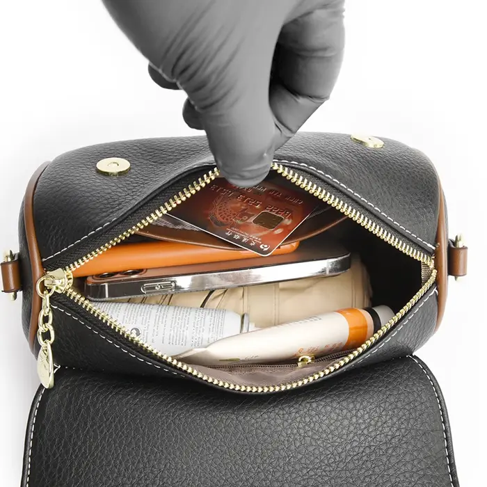 Sac à main à bandoulière en cuir Pu pour femmes