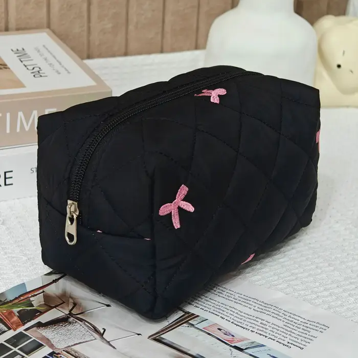 Trousse de maquillage Portable noire