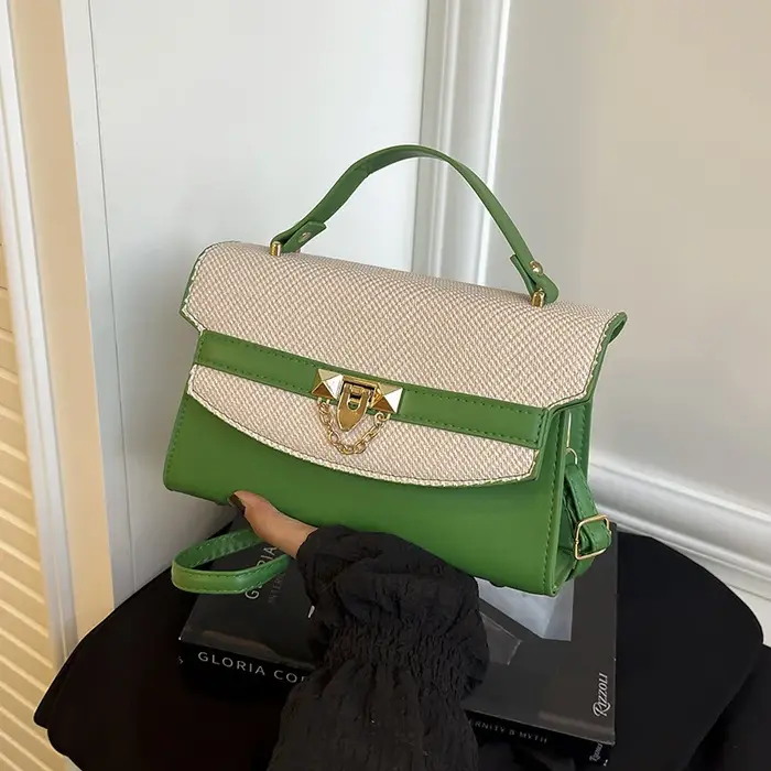 Sac Kelly Color-Block Nouveauté Été 2026 – Sac à Main Fourre-tout Petit Sac Bandoulière Haut de Gamme Tendance pour Femme