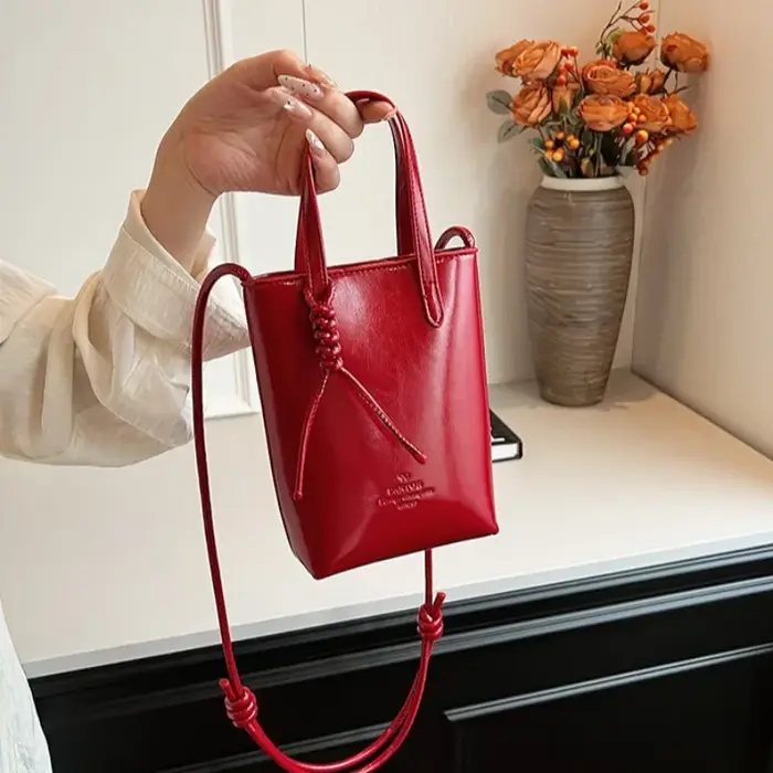 Sac bandoulière mini en cuir PU pour femme