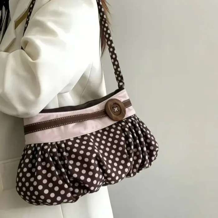 Sacs messagers tendance pour femmes 2026 Nouvelle collection Sac à main vintage à pois