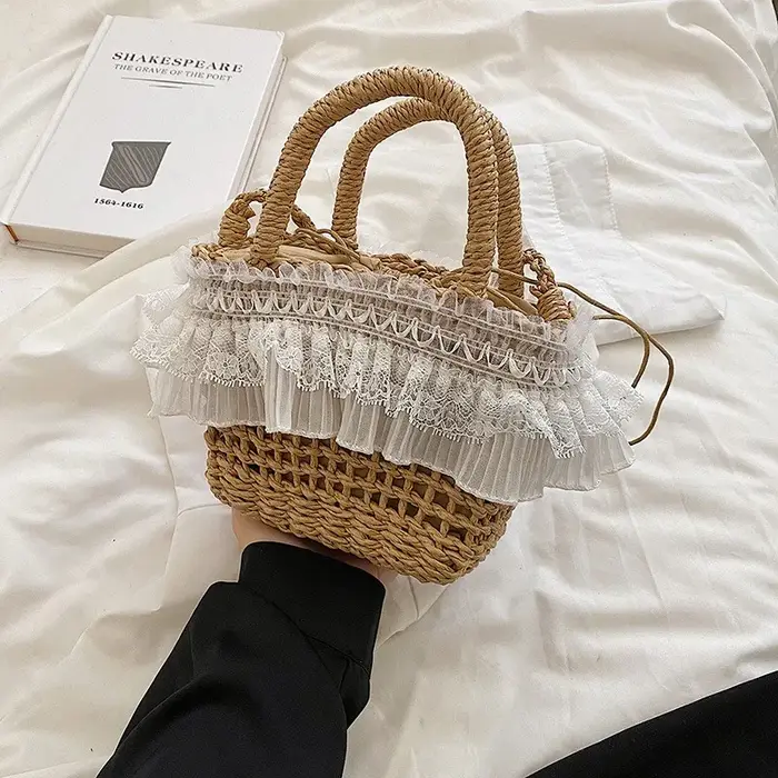 Sac bandoulière tressé élégant