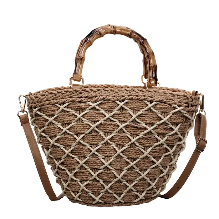 Nouveauté été : Sacs à bandoulière en paille pour femmes