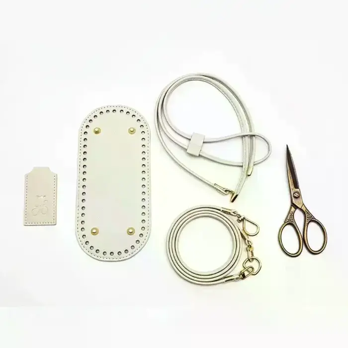 Kit d'accessoires DIY pour sac à main au crochet : base de sac en cuir PU