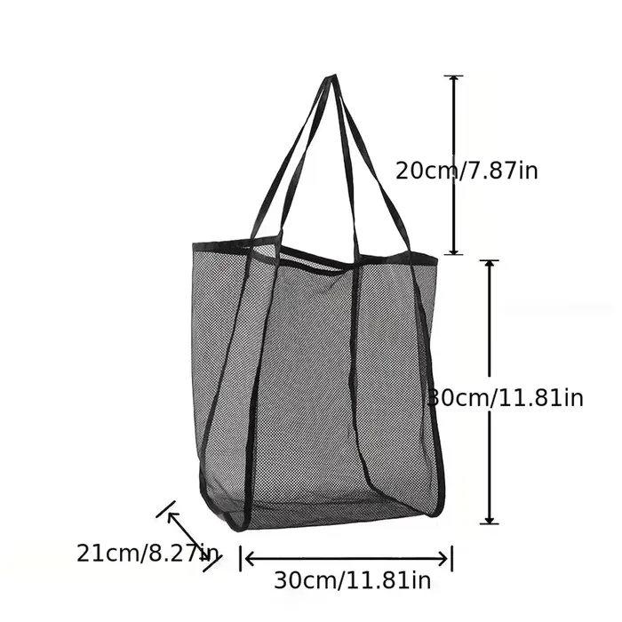 Sac de plage en maille de grande capacité - Polyester durable
