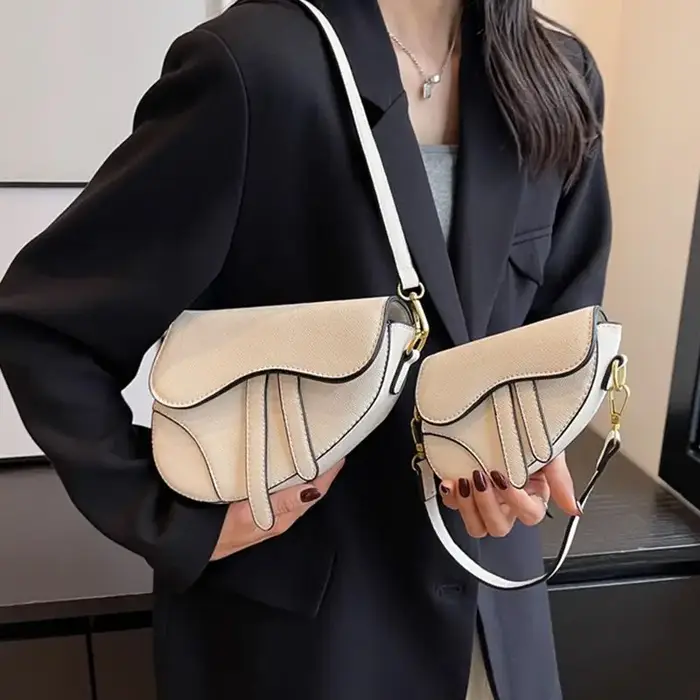 JIAERDI rétro Patchwork sac de selle femmes couleur unie en cuir délicat sac à bandoulière dames mode luxe Design sacs