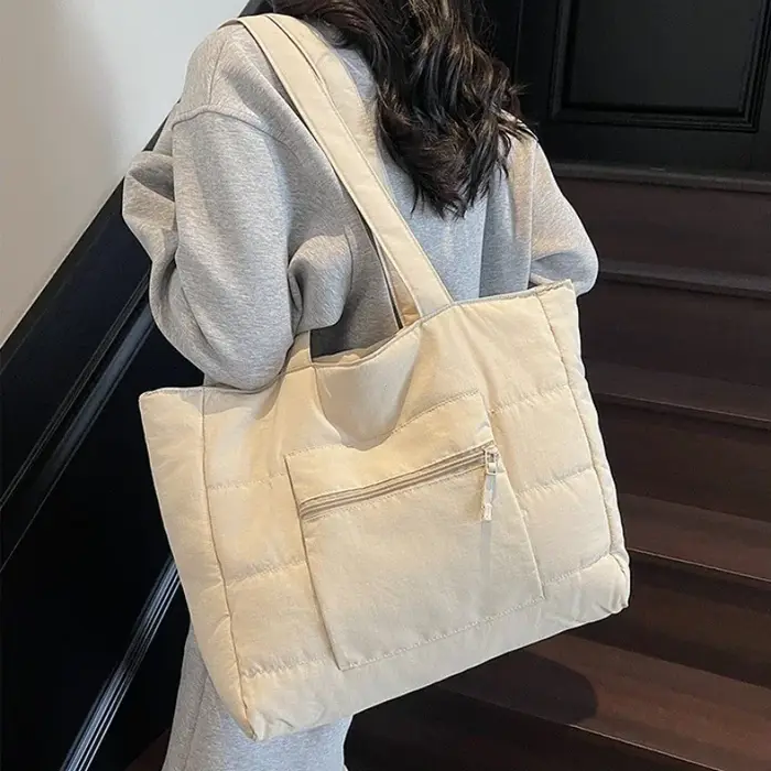 Sac fourre-tout en tissu de grande capacité