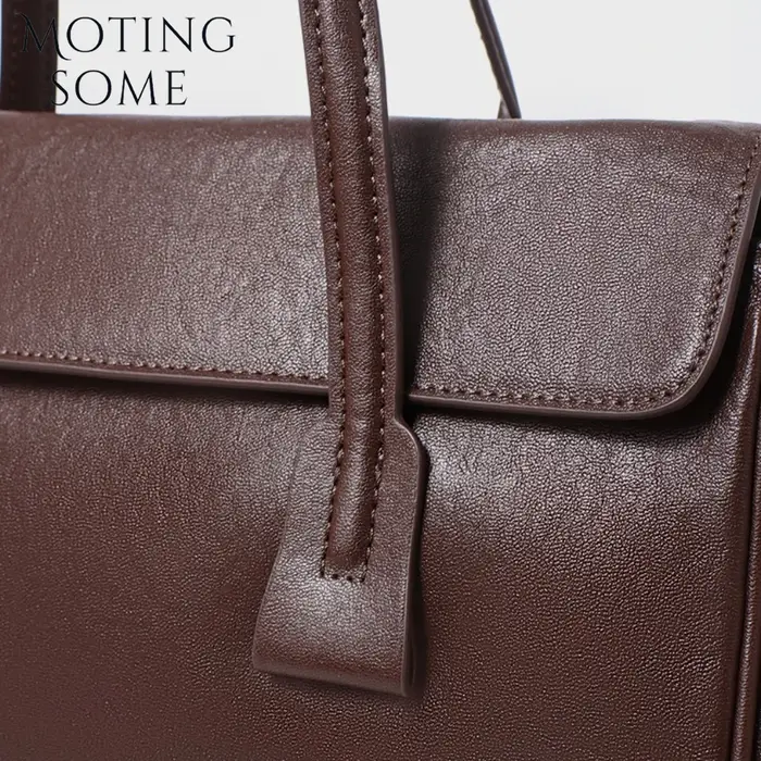 Motingsome Boston sac femmes sous les bras sac à main de luxe en cuir tanné végétal sac