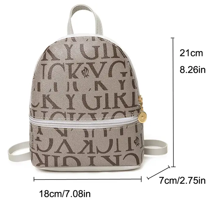 Mini sac à dos mode rétro sac à bandoulière petit mignon sac à main en cuir PU