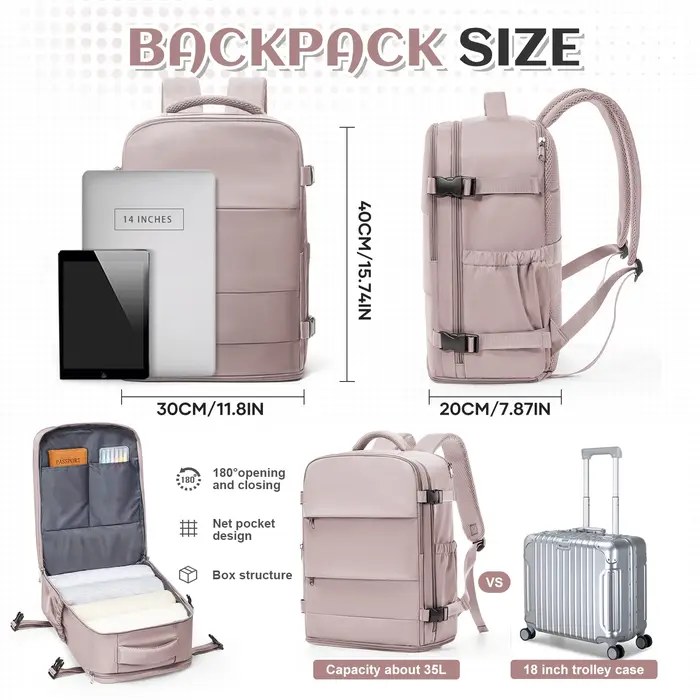 Ryanair 40x30x20 sac à dos de voyage Wizzair sac de cabine unisexe femmes hommes sac à dos pour ordinateur portable en plein air étudiant école sac à dos sac sous vide