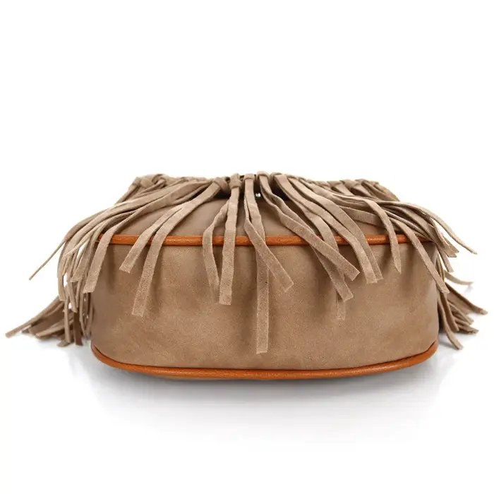 Sac à bandoulière à pompon pour femme