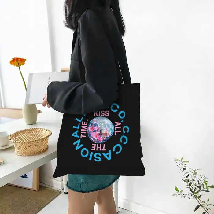 Sac fourre-tout en toile ita bag grande capacité style Harry Kiss All The Time Disco occasionnel