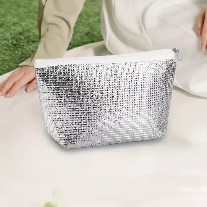Sac isotherme réutilisable avec fermeture éclair - Indispensable pour la maison, les voyages, le cam