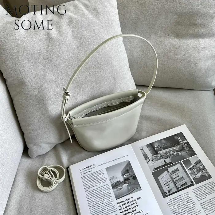 Moingsome Mini sac à main à la mode pour femmes de luxe en cuir véritable bandoulière messager seau fourre-tout décontracté petits sacs