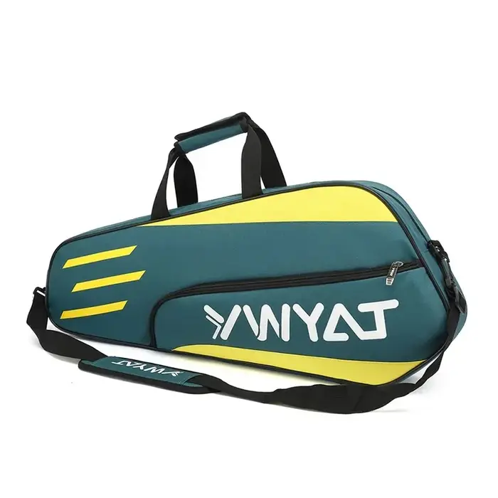 Sac de badminton à double ou simple bandoulière, sac à dos 3 pièces pour hommes et femmes, sac de raquette de badminton en filet, version épaissie