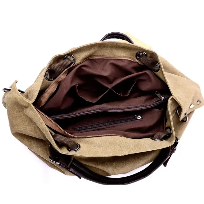 Décontracté femmes toile Sac à bandoulière voyage Sac de messager grande capacité fourre-tout Sac à poignée supérieure