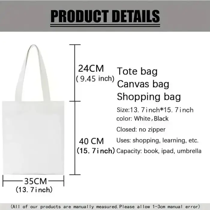 Sac fourre-tout en toile à imprimé paysage aquarelle de la Tour Eiffel de Paris et de vélos de rue