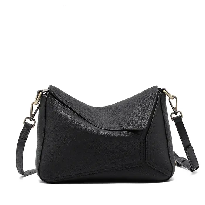 Dames rétro peau de vache souple sacs à bandoulière femme mode luxe Design