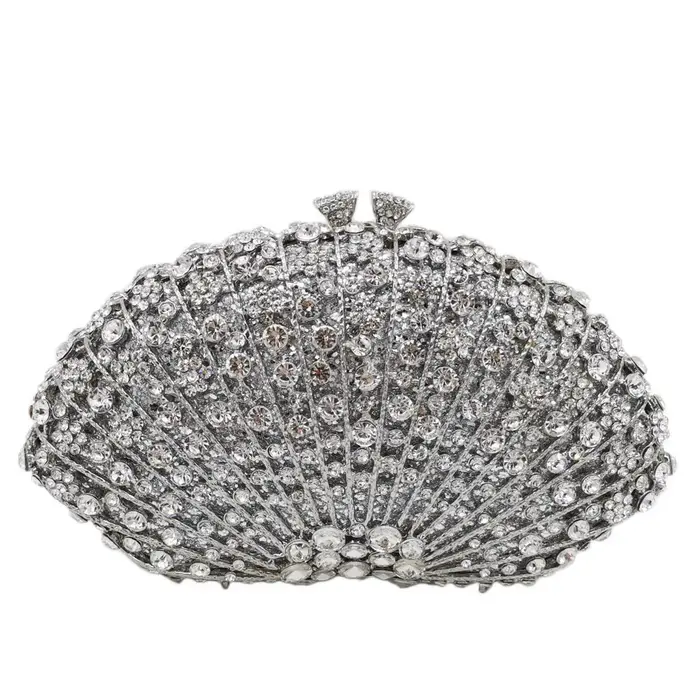Pochette de mariage en biscuits rose/or pour femme