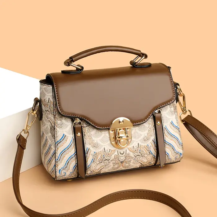 Sac à main en cuir souple de haute qualité pour femmes
