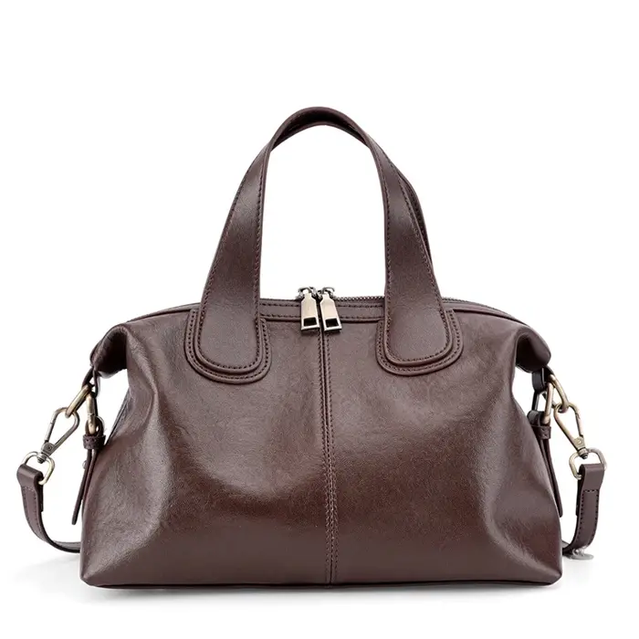 Sac à bandoulière en cuir souple de haute qualité pour femmes