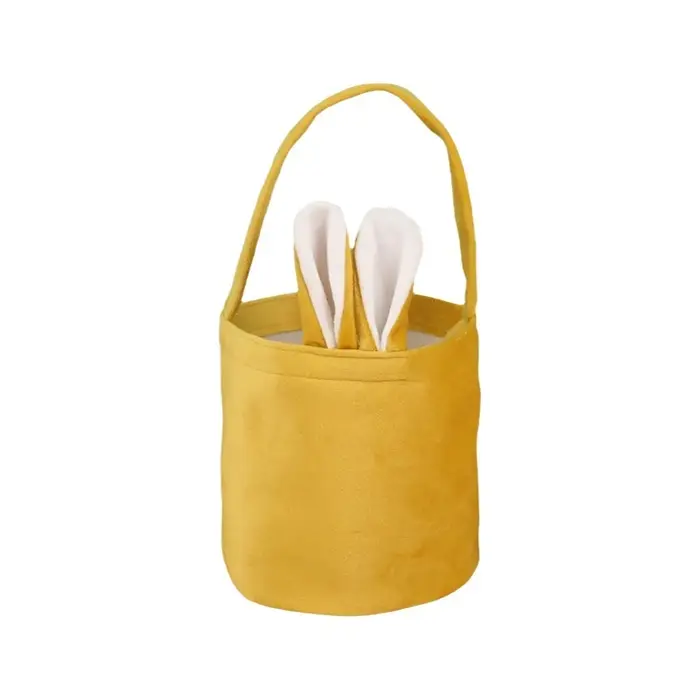 Sac fourre-tout en tissu avec oreilles de lapin mignonnes, sac à main multicolore en forme d'oreille
