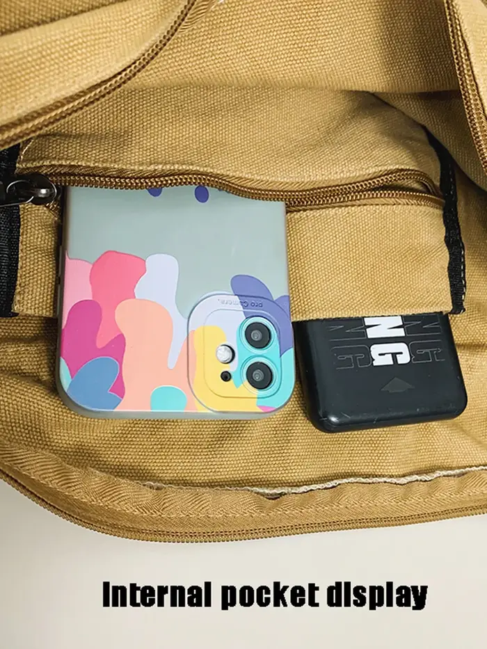 Sac messager en toile décontracté