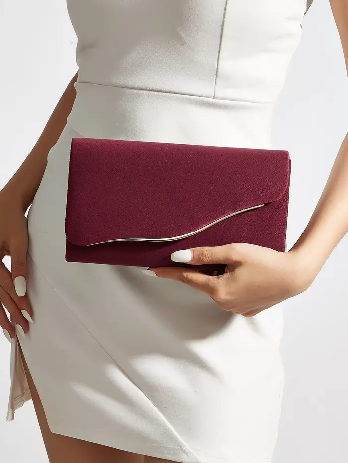 Pochette en velours tendance pour femme