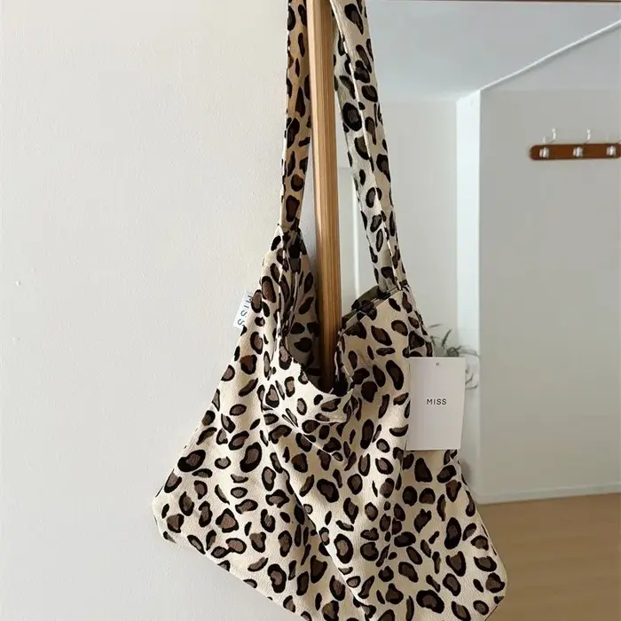 Sac en toile de grande capacité de style paresse