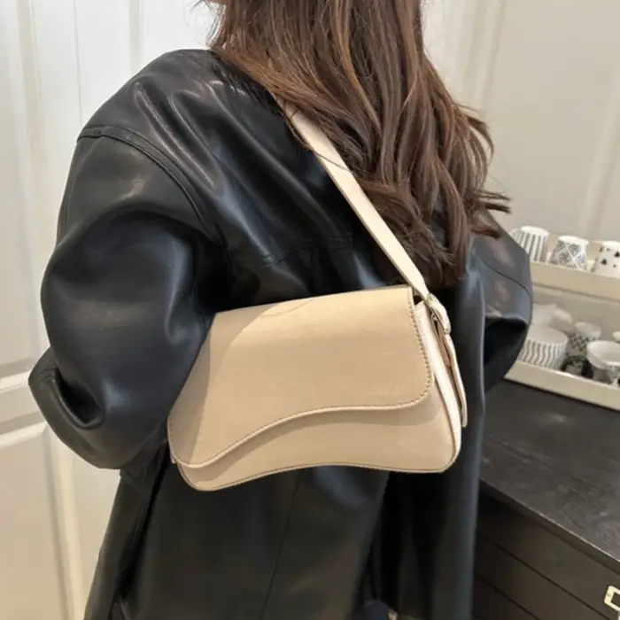 Sac à bandoulière en cuir PU pour femmes