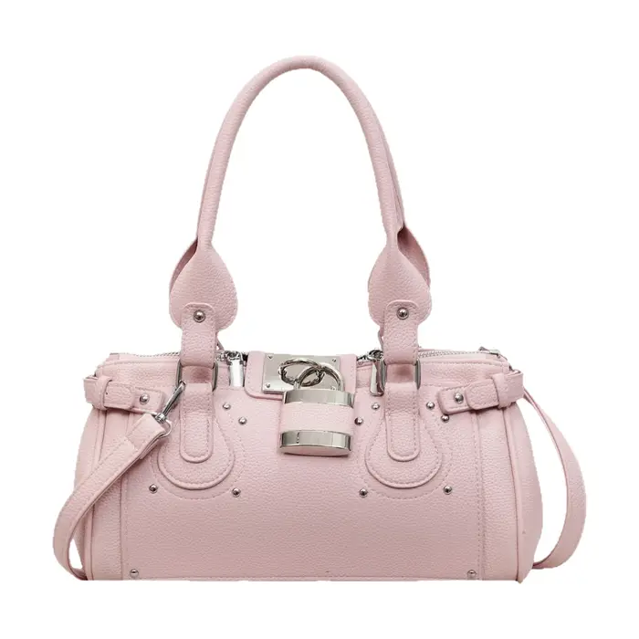 Sac à main rétro à boucle de verrouillage