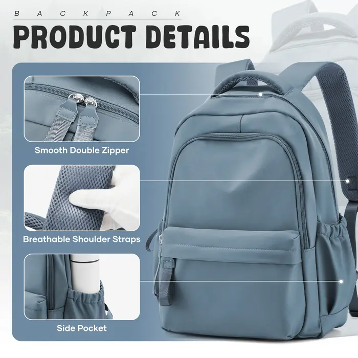 Sac à dos scolaire, sac à dos décontracté et tendance