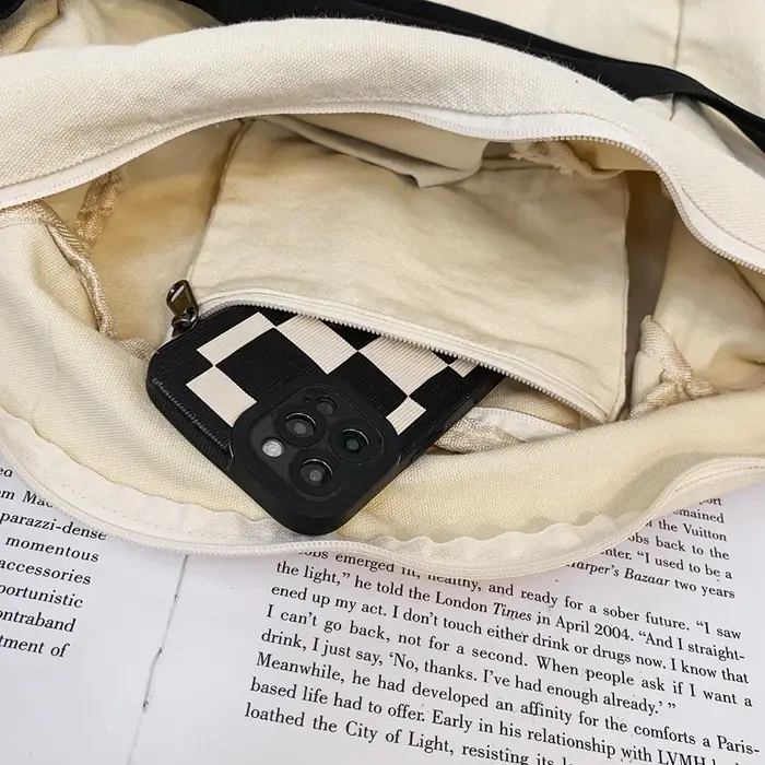 Sac à Bandoulière en Toile de Loisirs pour Femme